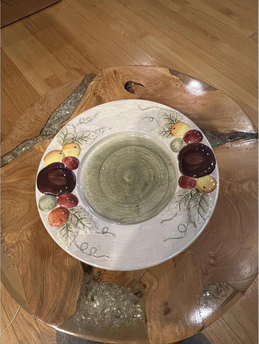Yankee Candle Ceramic Underplate with Fruit Design